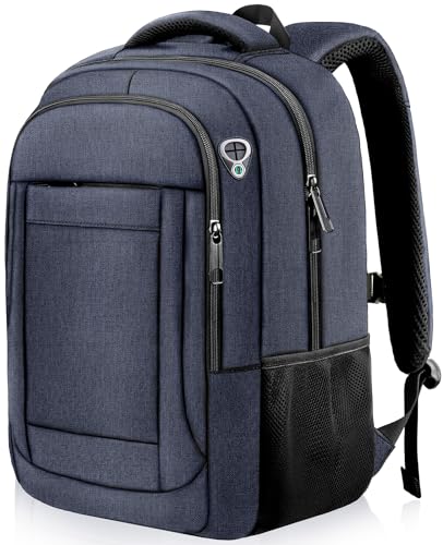 Image of AREYTECO Laptop Backpack,18.4 Inch Extra Large Travel Backpack Airline Approved, Business Anti Theft Sturdy Work Computer College High School Backpack Bag Fits 18 Inch Notebook for Men Women, Blue