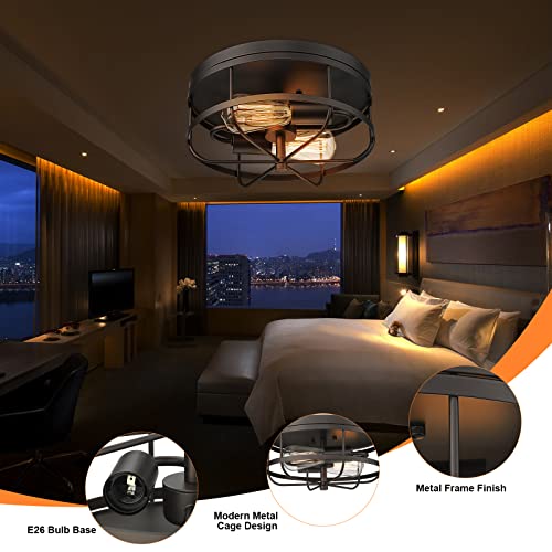 Rosient Light Fixtures Ceiling Mount, 12 Inch Semi Flush Mount Ceiling Light, Outdoor Exterior Indoor Close To Ceiling Light In Oil Rubbed Bronze Finish For Farmhouse Porch Hallway, Ros91 Orb #TOP1