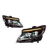 Phares de voiture compatibles avec Mercedes-Benz VITO 2016-2023, phares avant entièrement à LED, feux de jour à signalisation dynamique
