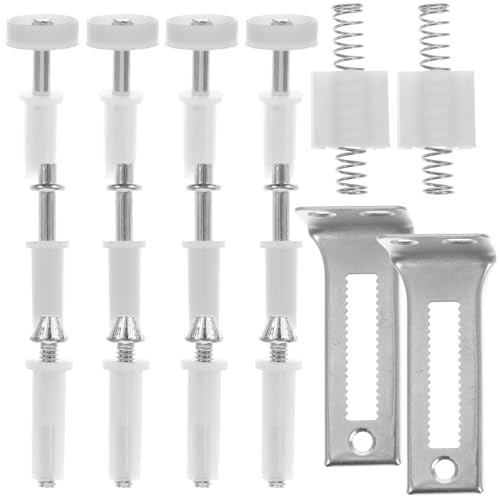Kit de Herrajes para Puerta Bifold Toddmomy con Pivot Superior Metálico y Ruedas para Puerta de Clóset, Estable y Seguro para Hogares, Oficinas y Espacios Comerciales miniatura 1