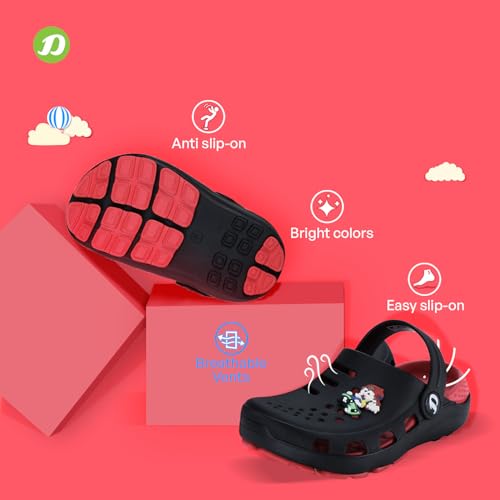 Image of DOCTOR EXTRA SOFT Unisex-Child Kids Classic Ultra Soft Clogs /Sandals with Adjustable Back Strap| Comfortable & LightWeight| Stylish & Anti-Skid| Indoor & Outdoor Casual Sports Mules Boys & Girls D-514