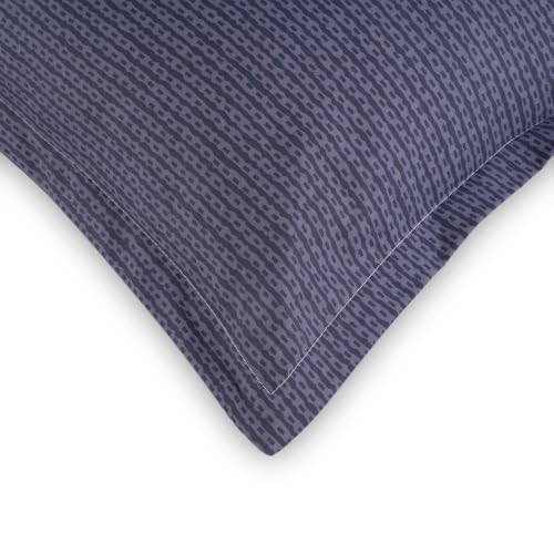 Image of Wakefit 100% Cotton Pillow Cover Set of 4 | 200 TC Soft & Breathable Pillow Cases | King Size 19 x 36 Inch | Skin Friendly, Durable & Gentle Machine Washable | Ross Blue