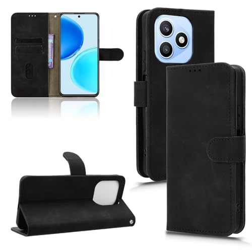Wallet Case for Honor X8D Case with Card Holder,Flip Case PU Leather Phone Wallet Case with Wrist Strap Shockproof Protective Co