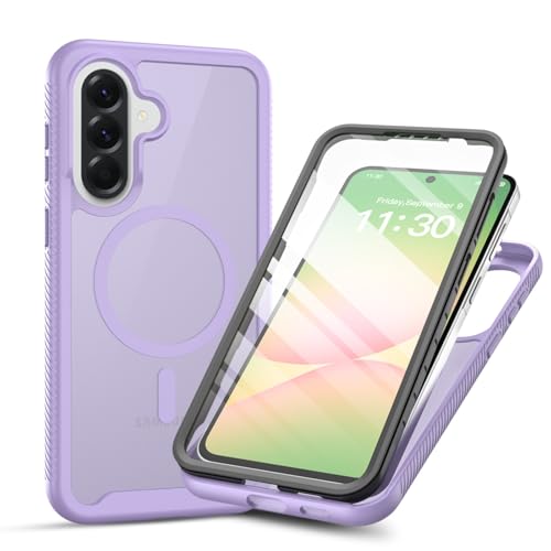 �X�}�z�P�[�X for Galaxy S26 �p ���� �S�ʕی� �N���A MagSafe�Ή� �T���X�� �M�����N�V�[S26 �g�уJ�o�[ �}�O�Z�[�t �����x�^�b�` PC�f��+TPU�o���p�[ ��d�\�� �}�O�l�b�g���� ���� ���ϖh�~PC�w�� �w��h�~ ������� 