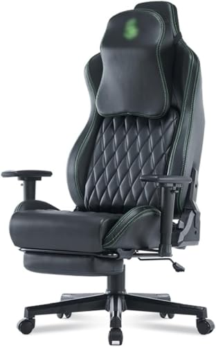 Gaming-Stuhl mit Fußstütze, ergonomischer Bürostuhl für...