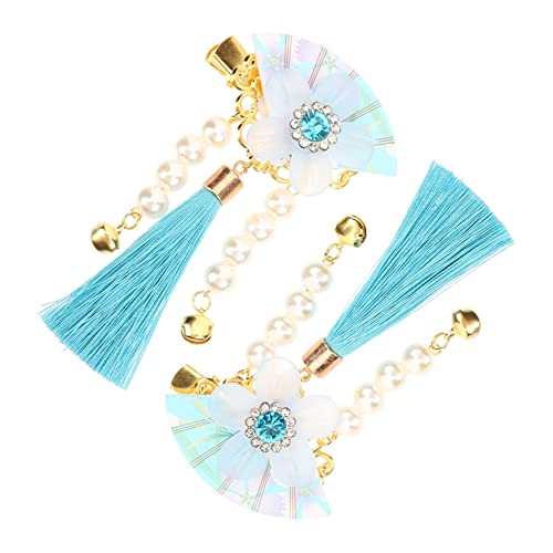 OSOLADY 1 �y�A �����킩�񂴂� �X�^�C�����O �^�b�Z�� �X�e�B�b�N �� �̔����� �l�H �r�[�j�[ hat beads �Ԃ̂��񂴂� ���̎q�̂��߂̃w�A ���� Sky-blue