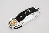 Diese Abdeckung passt für Porsche Schlüssel (wie abgebildet): Porsche Cayenne Typ 92A BJ 2011-, Porsche Panamera Typ 970 BJ 2011-, Porsche Boxster Typ 981 BJ 2013-, Porsche Cayman Typ 981 BJ 2013-, Porsche Carrera 911 Typ 991 BJ 05.2012-, Porsche 918 Spyder BJ 2014-, Porsche Macan BJ 2014-. Bitte vergleichen Sie vor dem Kauf Ihren Schlüssel mit der Abbildung.