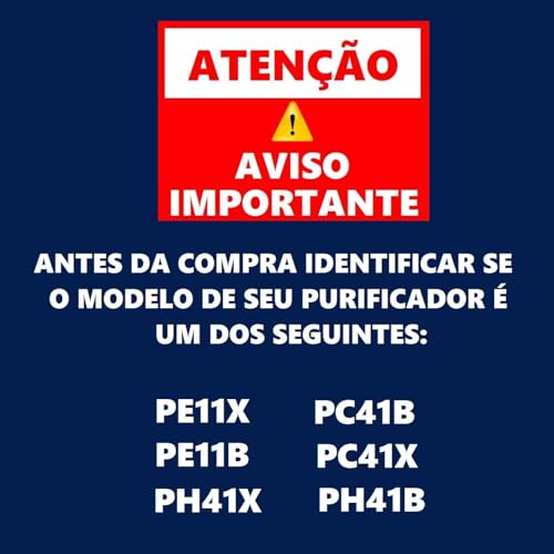 Filtro Refil Para Purificador De Água Electrolux Modelos Pe 11 Pa 21 Pa 26 Pa 31