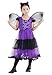EOZY Girls Bat Vampire Costume Kids Halloween Clothes Animal Cosplay Purple Dress (4-6 Years)