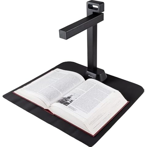 IRIScan Desk Scanner for Laptop Document Camera a3 Scanner- v6business :13MP/21MP visualizer, Library Scanner, Free PDF Editor,Portable Scanner,Book Scanner,AI Curve Flattening-Finger Hiding,Win Mac Cover