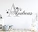 tjapalo® midb-pkm405 Wandtattoo Junge Name Wandsticker Jungen Zimmer Baby Wandtattoo Jungen Wandtatoo Kinderzimmer Junge mit Namen und Initiale, Größe: B140xH58cm Top
