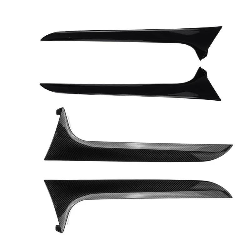 Vleugel Canards Achterklep Spoiler Voor Audi A6 C7 Voor Avant 2012-2018 Voor Allroad Voor TDI Voor Quattro Achterruit Zijspoiler Canard Canards Splitter (Kleur : Gloss black