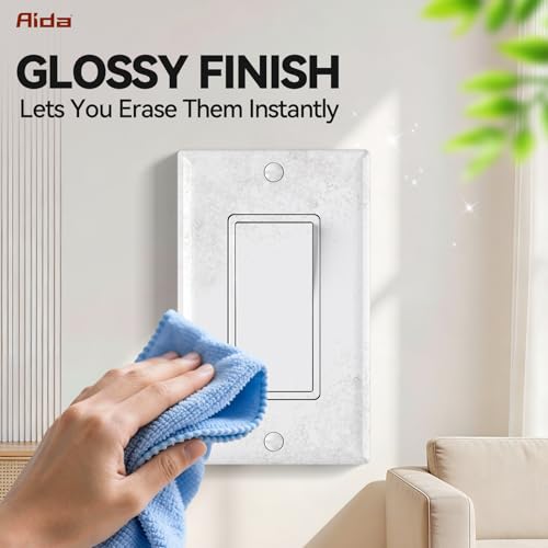 Interrupteurs encastrables avec plaque murale incluse AIDA 20x
