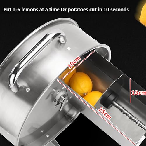 Cortadora manual ajustable de acero inoxidable para alimentos miniatura 2