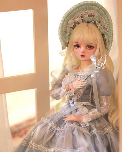 WENCY 1/3 BJD Puppe 60Cm 23.6 Zoll SD Puppe Mode Puppe Prinzessin Puppe Ball Jointed Doll DIY Puppe mit Kleidung Schuhe Perücke Make-Up,Geschenk Sammlerstücke Spielzeug Anzug – Bild 4