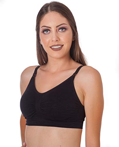 Sutiã De Amamentação Sem Bojo Vestin (Preto, P)