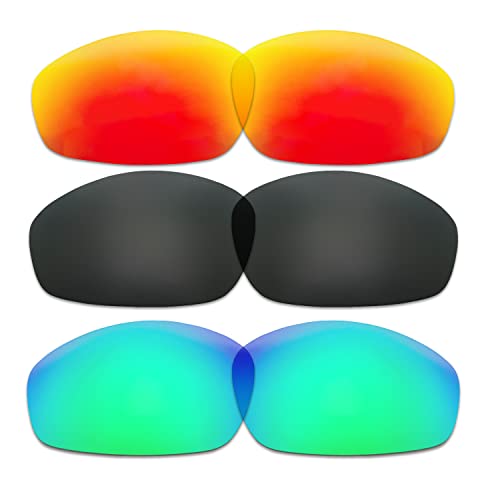 Lentilles pour Oakley Whisker : lot de 3 couleurs de rechange compatibles