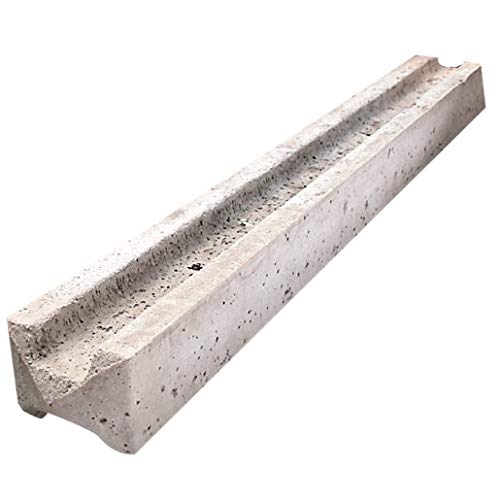 Concrete Fence Posts - Durable Slotted Posts for Secure Fencing - 109mm x 94mm x 2440mm (8ft) - Rot, Rust & Moisture Resistant - Pack of 4