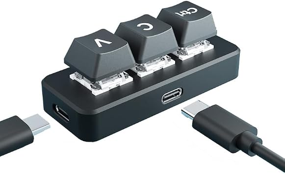 RP2040-Keyboard 3key COPY Lazy Programmable Mechanical Keyboard, RP2040-Keyboard-3-PLUS