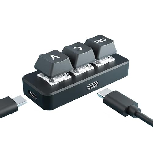 Spotpear RP2040-Keyboard Clavier mécanique programmable 3 touches