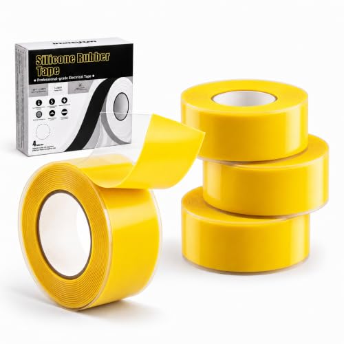 Self Fusing Silicone Tape 4 Rolls Emergency Plumbing Repair 1 In x 10 Ft