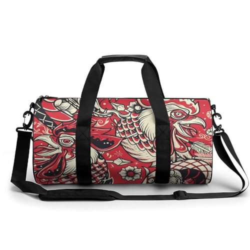 Sac de gym Serpent Coq compact de 45cm pour éviter l'encombrement