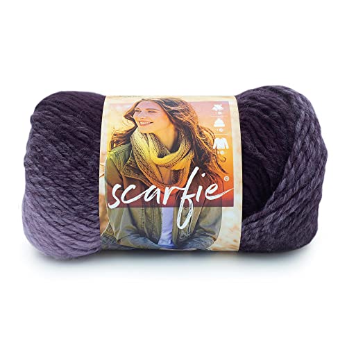 Image of Lion Brand Yarn Scarfie Yarn, Eggplant /Lilac
