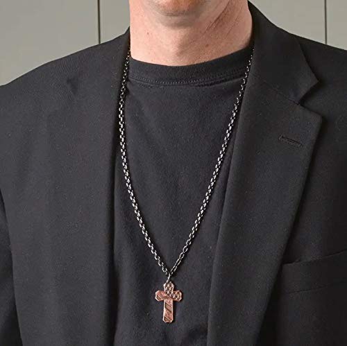 Montana Silversmiths Christian Faith Cross Men's Necklace (Faded Glory Cross Necklace) #TOP4