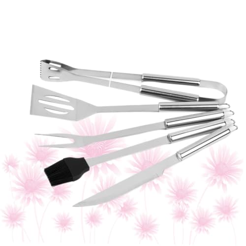 Set 5 piezas de herramientas para parrilla en acero inoxidable miniatura 5