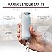 SABRE Safe Escape 3-In-1 Pepper Gel With Window Breaker Seat Belt Cutter, Maximum Strength Pepper Spray, Snap Clip Keychain for Easy Carry & Fast Access, Easy to Use Fast Flip Top Safety, 0.54 fl oz