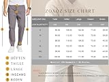 ZOXOZ Spodnie Męskie Casual Bawełna Chinosy Męskie Spodnie Szary XL