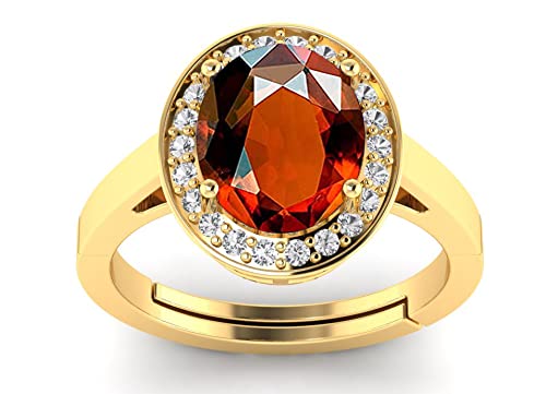 DINJEWEL 5.55 Carat Natural Gomed HessonitePanchdhatu Ring Natural Stone Gemstone Adjustable Ring Astrological Purpose by Lab Certified (B09NK3W273) Amazon Price History, Amazon Price Tracker