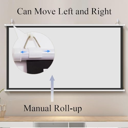 Pantalla manual de proyección 72 pulgadas 4:3 miniatura 3