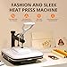 HTVRONT Heat Press Machine for T Shirts - 15x15 Swing Away Shirt Press Machine - Professional Heat Press for Sublimation, Vinyl, Heat Transfer Projects, Heats Up Fast & Distribute Heat Evenly (White)