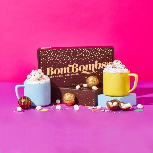 Image of BomBombs Hot Chocolate Bombs, Marshmallow Filled Cocoa Gift Set, Set of 10