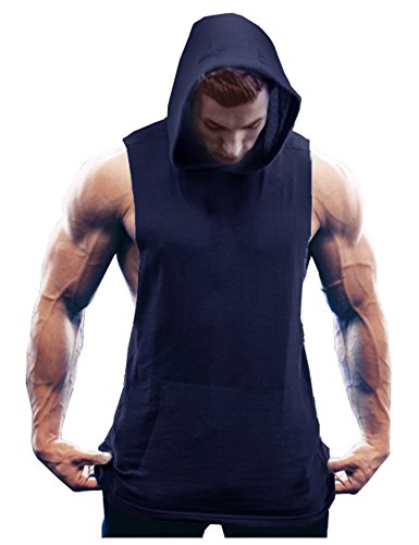 Coofandy men s workout hooded tank tops bodybuilding muscle t shi…