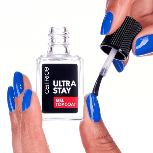 Catrice Ultra Stay Gel Top Coat, Überlack, Transparent, langanhaltend, schnelltrocknend, vergrößernd, vegan, ohne Mikroplastikpartikel, ohne Konservierungsstoffe, ohne Parfüm, 1er Pack (10.5ml)