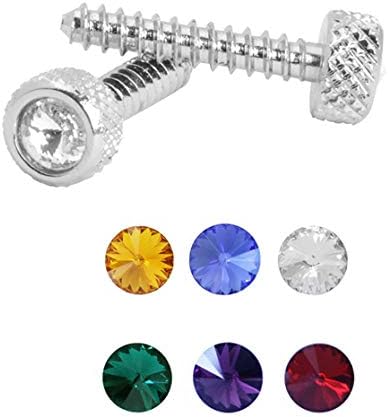 GG Grand General 67160 Chrome Small Dash Screw with Amber Crystal for Freightliner