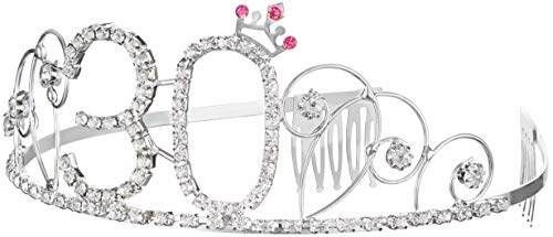 Haarband kroon + sjerp Birthday Girl 30e verjaardag Happy Birthday kristal strass kroon versieringen bruiloft haar… - Image 3