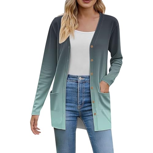 Cárdigan cálido y moderno cárdigan ligero de punto suave para muj...