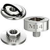 HISUEKIG Kit Adattatore X Lock, Convertitore filettato M14 con morsetto a serratura rapida e contramorsetto a flangia, Compatibile con angolari, trapani a diamante, dischi taglienti
