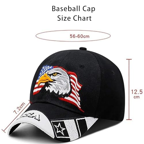 Image of Patriotic-USA-Eagle-Baseball-Caps-Woman-Man-Sun-Hat for 4th-July