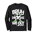 Bruh We Out 4th Grade Dabbing Last Day of School Soccer Boys Long Sleeve T-Shirt
