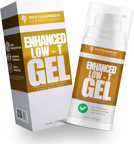 Phytogenesis Enhanced Mens Wellness Gel Low T Support for Men