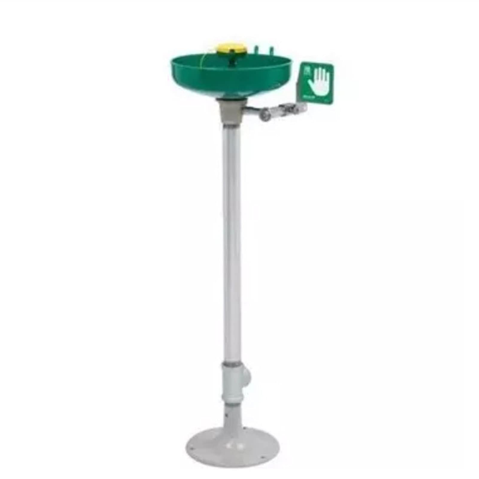 ZTCHSENZT Safety Eyewash,Pedestal Mounted Emergency Eye Wash Station 304 Stainless Steel EyeWash with Large Eye Wash Bowl for Labs Chemical Factories Rescue