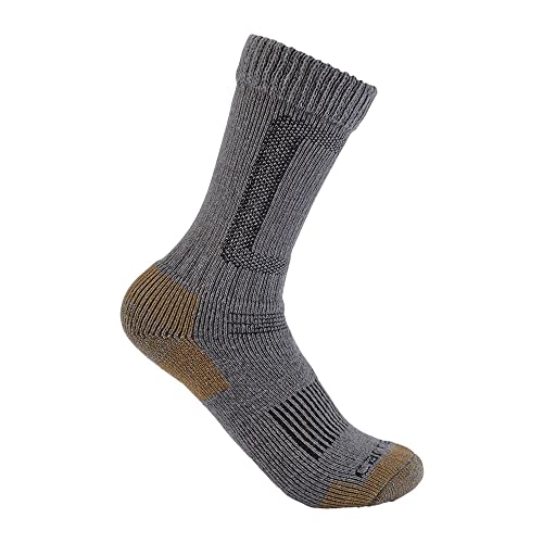 Carhartt Men's SB5780M Heavyweight Wool Blend Steel Toe Boot Sock