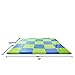 Weizzer Toys 58" Inch Baby Play Mat Foldable Play Padded Play Yard for Babies and Toddlers Mat Tummy Time Activity Mat Memory Foam Soft Cushioned Play Mat Nap Mat (58 x 58, Green/Blue)