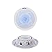 Pyle Marine Speakers - 4 Inch 2 Way Waterproof and Weather Resistant Outdoor Audio Stereo Sound System with LED Lights, 100 Watt Power and Low Profile Slim Style - 1 Pair (White)