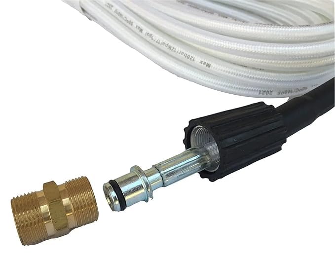 CHAHAR POWER TOOLS- High Pressure Washer 2750 PSI 8 Meter Output Hydraulic Hose Pipe White Color Steel Threaded with M22 Connector-image-48