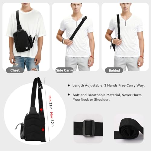 Mochila tipo bandolera deportiva para hombres y mujeres miniatura 4